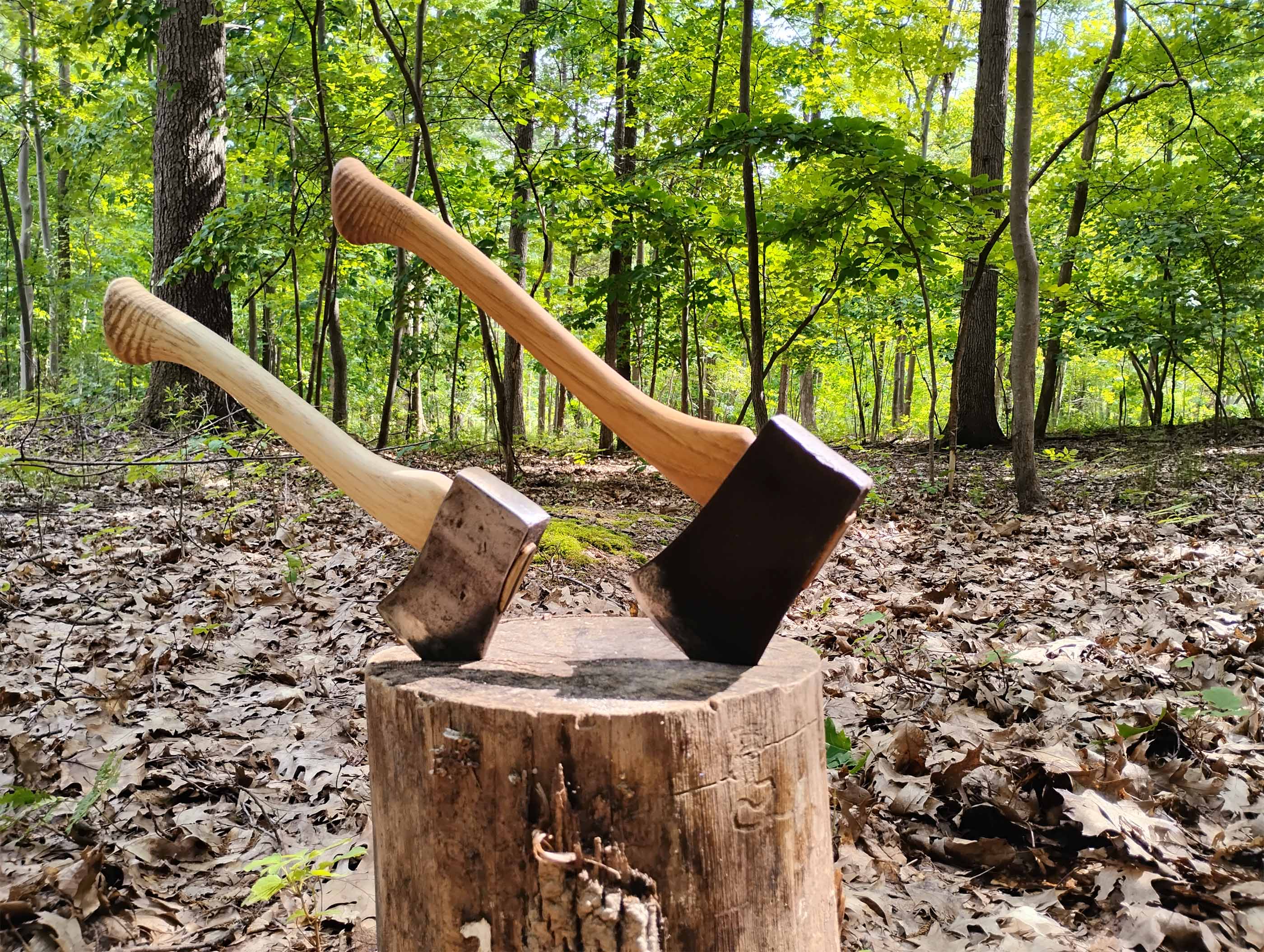 House axe handles – T. D. Handle Co.